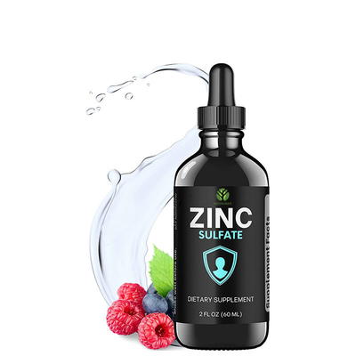 OEM Zinc Liquid Drops Zinc Sulfate Oral Liquid Vitamin C Zinc Drops Suplemen untuk Dewasa &amp; Anak-Anak