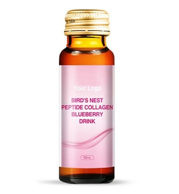 OEM Bird's Nest Peptide Blueberry Suplemen Minuman Kolagen Cairan Oral 6 gram cairan Kolagen
