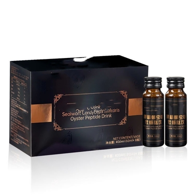 OEM LOGO Sealwort Cordyceps Militaris Oyster Peptide Drink Tingkatkan Daya Tahan Kesehatan Pria Cairan Oral