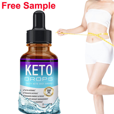 OEM Disesuaikan Logo Fat Burner Weight Loss Slimming Diet Liquid Oil Keto Diet Drops Untuk Pria dan Wanita