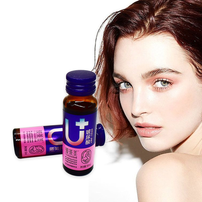 OEM 6000mg Sodium Hyaluronic Acid Dewasa Asam Amino Anti-penuaan Kolagen Oral Cairan Kecantikan Minuman Kolagen Kulit