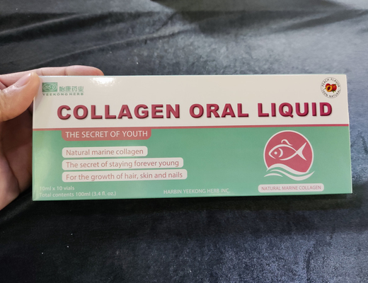 100% Natural Fish Collagen Peptide Drink Beauty Oral Liquid Beauty 10ml Suplemen Kesehatan Grosir OEM
