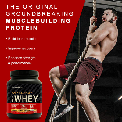 OEM grosir 2lb standar emas suplemen protein whey bubuk protein whey