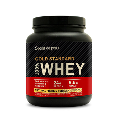 OEM grosir 2lb standar emas suplemen protein whey bubuk protein whey