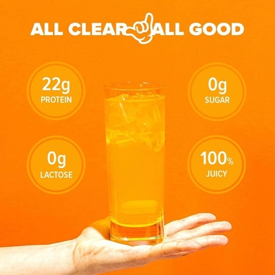 Hot Sale OEM Clear Whey Isolate Protein Powder Nol Laktosa Nol Gula Rasa Nanas Mangga Ramah Keto