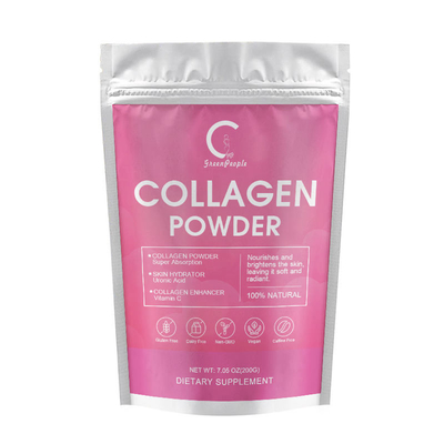 OEM Collagen Peptide Powder Untuk Enzim Pencernaan Pemutih Kulit Non GMO Bebas Gluten