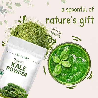 OEM Organic Greens Superfood Jus Bubuk Kale Ekstrak Bubuk