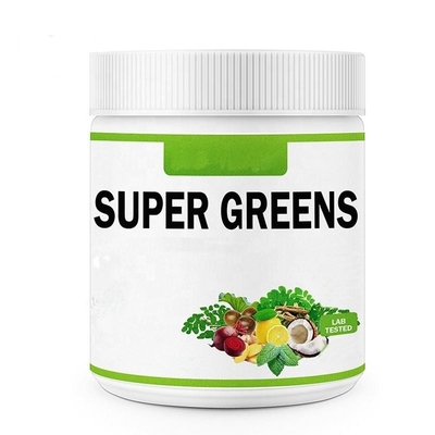 Enzim Pencernaan Probiotik Superfood Greens Blend Powder OEM Dengan Spirulina Chlorella