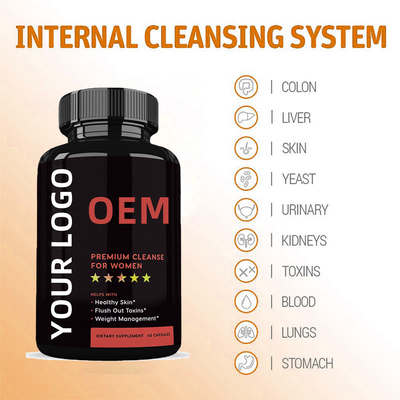 OEM Best Selling Private Label Colon Cleanse Weight Loss Pills Slimming Capsules Probiotik Detox Capsules