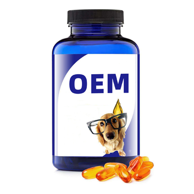 Suplemen Nutrisi Kesehatan Hewan Peliharaan OEM Minyak Ikan Untuk Anjing Dan Kucing Omega 3