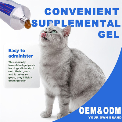 OEM &amp; ODM Dog Cat Vitamin Mineral Suplemen Perawatan Sehat 120g Pet Nutrition Plus Gel