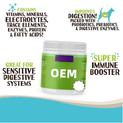 OEM Nutritional Probiotic Powder Dog Alergi Suplemen Kekebalan Vitamin Anjing