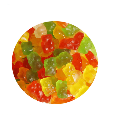 Fruit Flavor Gummy Tablet Permen Warna Campuran OEM 2.5kgx6bags/Carton