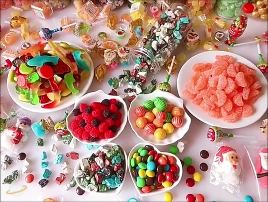 Fruit Flavor Gummy Tablet Permen Warna Campuran OEM 2.5kgx6bags/Carton
