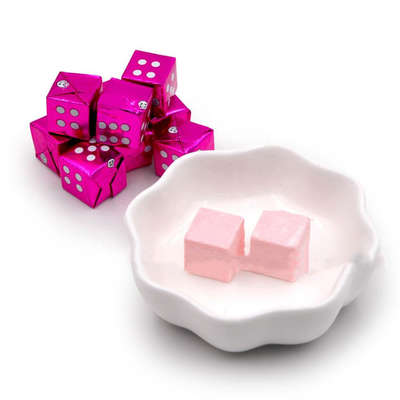 Milk Cube Candy Hard Tablet Permen OEM Halal Sweet Strawberry Flavour