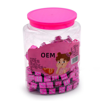 Milk Cube Candy Hard Tablet Permen OEM Halal Sweet Strawberry Flavour