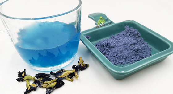 Herbal Alami Kering Blue Butterfly Pea Flower Tea OEM