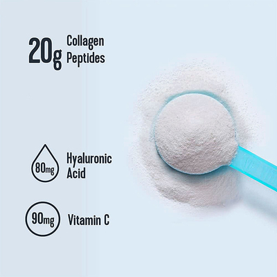 Minuman Padat Kolagen OEM Murni Vegetarian Bebas Gluten Tipe 1 Tipe 3 Kolagen Peptida