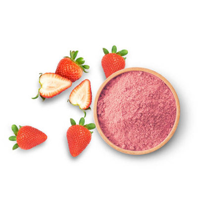 Tanam Ekstrak Buah Segar Minuman Padat OEM Pink Strawberry Powder