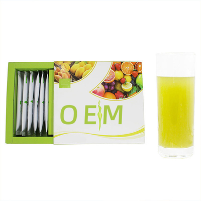15 Batang / Kotak Detox Fiber Powder OEM Bahan Baku Bubuk Enzim Buah