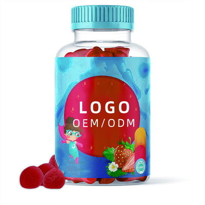 Suplemen Pediatrik OEM Anak Bebas Gula Multivitamin Gummies Probiotik Kunyah