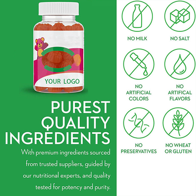 Label Logo Multivitamin Anak Melatonin Gummies Untuk Tidur Nyenyak