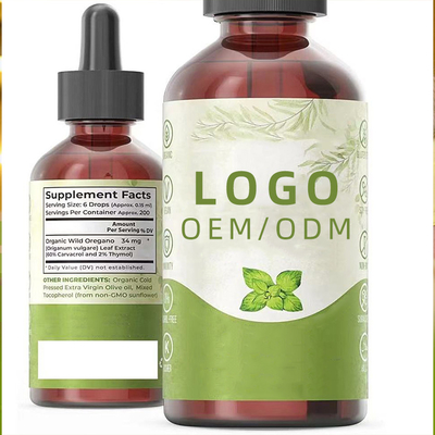 OEM / ODM Minyak Oregano Alami Organik Meningkatkan Kekebalan Meningkatkan Kesehatan Antioksidan Menurunkan Berat Badan Tetes Minyak Oregano