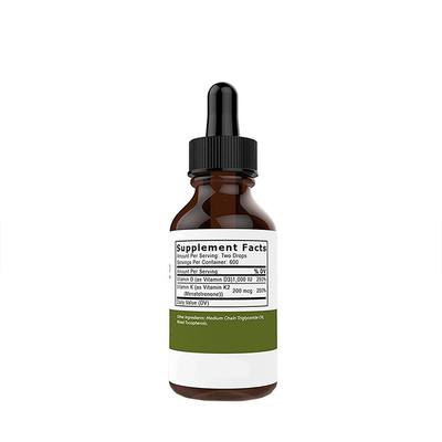 Vitamin D3 K2 Menjatuhkan Penguat Imunitas Cair Vitamin D Dengan K2 Penjualan Teratas Cair Vitamin Tetes OEM