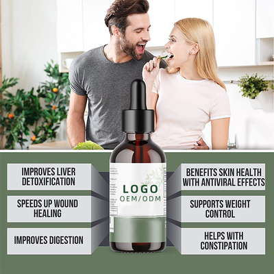 Gluten Free Biotin Collagen Tetes OEM ODM Chlorophyll Liquid Drops