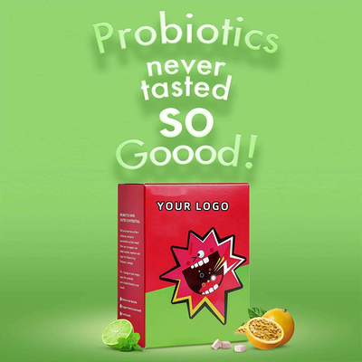 Sugar Free Oral Probiotic Bubble Lozenges Tablet 3 Miliar CFU Untuk Kesehatan Gusi Gigi Dan Nafas Segar
