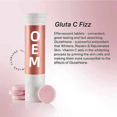 Pil OEM Pemutih Kulit Private Label Glutathione Vitamin C Tablet Effervescent Untuk Diet Antioksidan