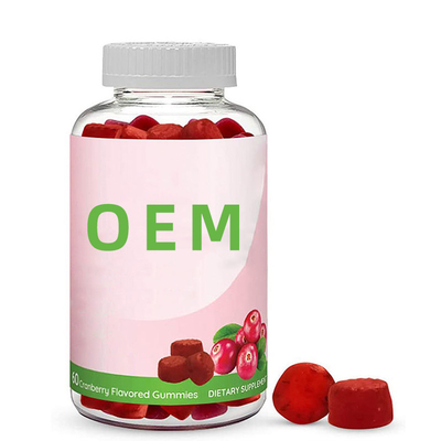 Suplemen Gizi Wanita 100% Alami Cranberry Gummies Probiotik Saluran Kemih Suplemen Makanan Cranberry