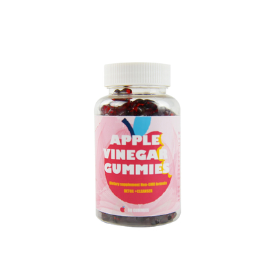 Label pribadi Apple Cider Vinegar Kontrol Berat Badan Detox Permen karet Perlahan Permen