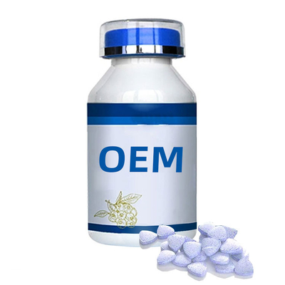 Blueberry Lutein Ester Tablet Candy OEM Perawatan Mata