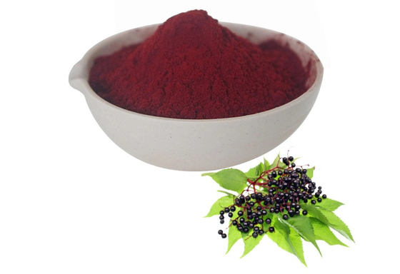 Produsen Pasokan Jual Panas Larut Air Instan Jus Elderberry Bubuk Bubuk Buah